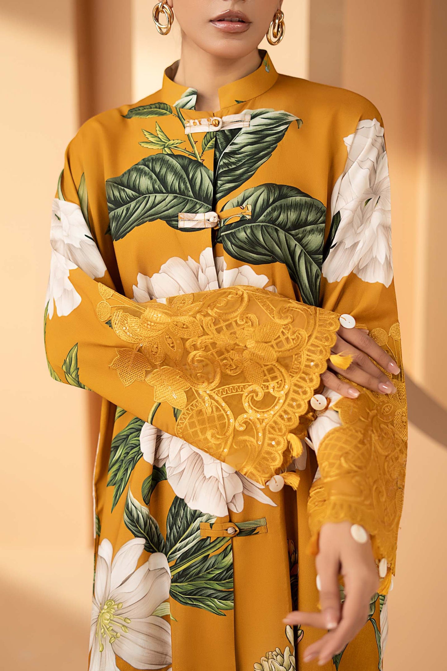 2 Piece Embroidered Arabic Lawn Suit