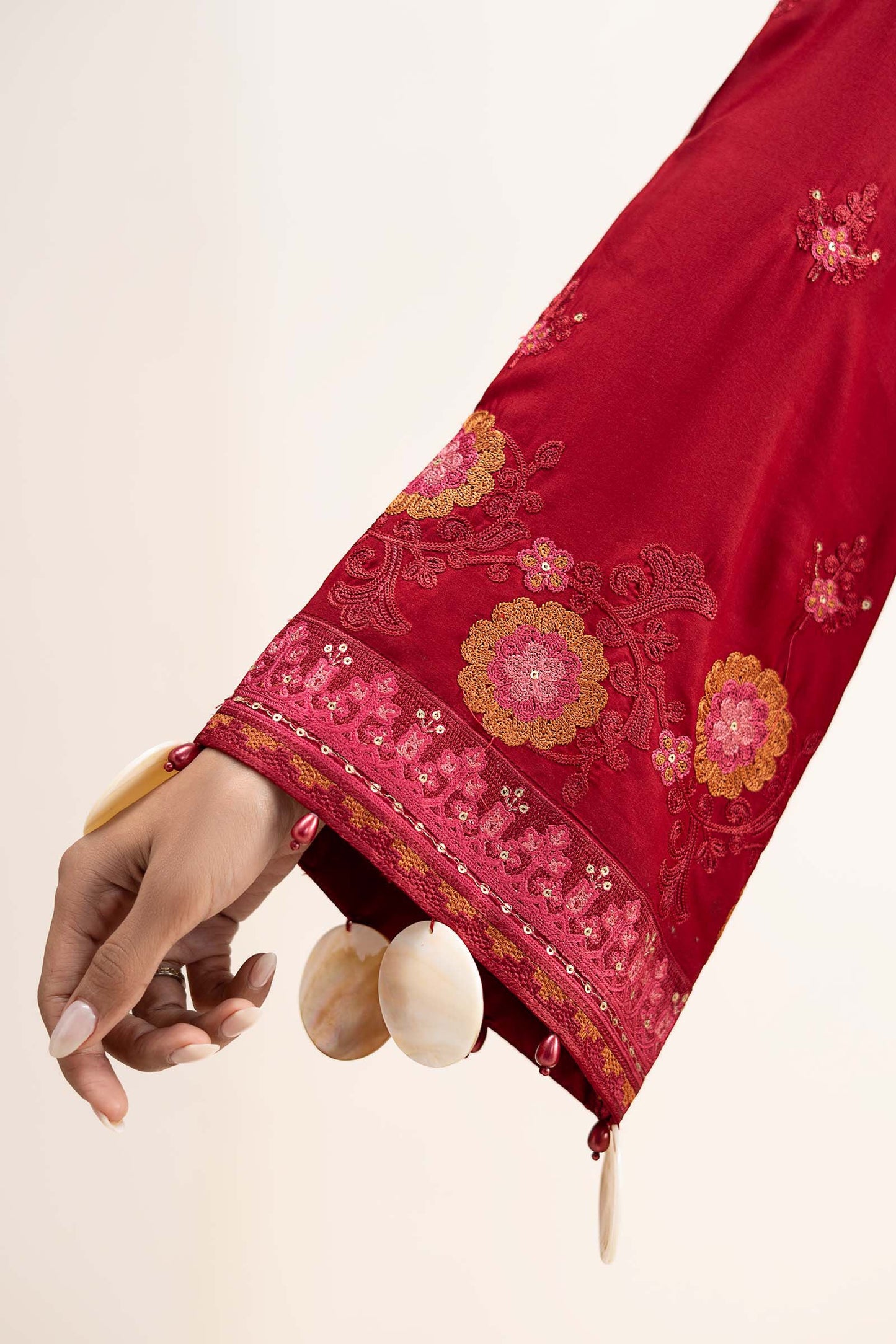 3 Piece Embroidered Arabic Lawn Suit