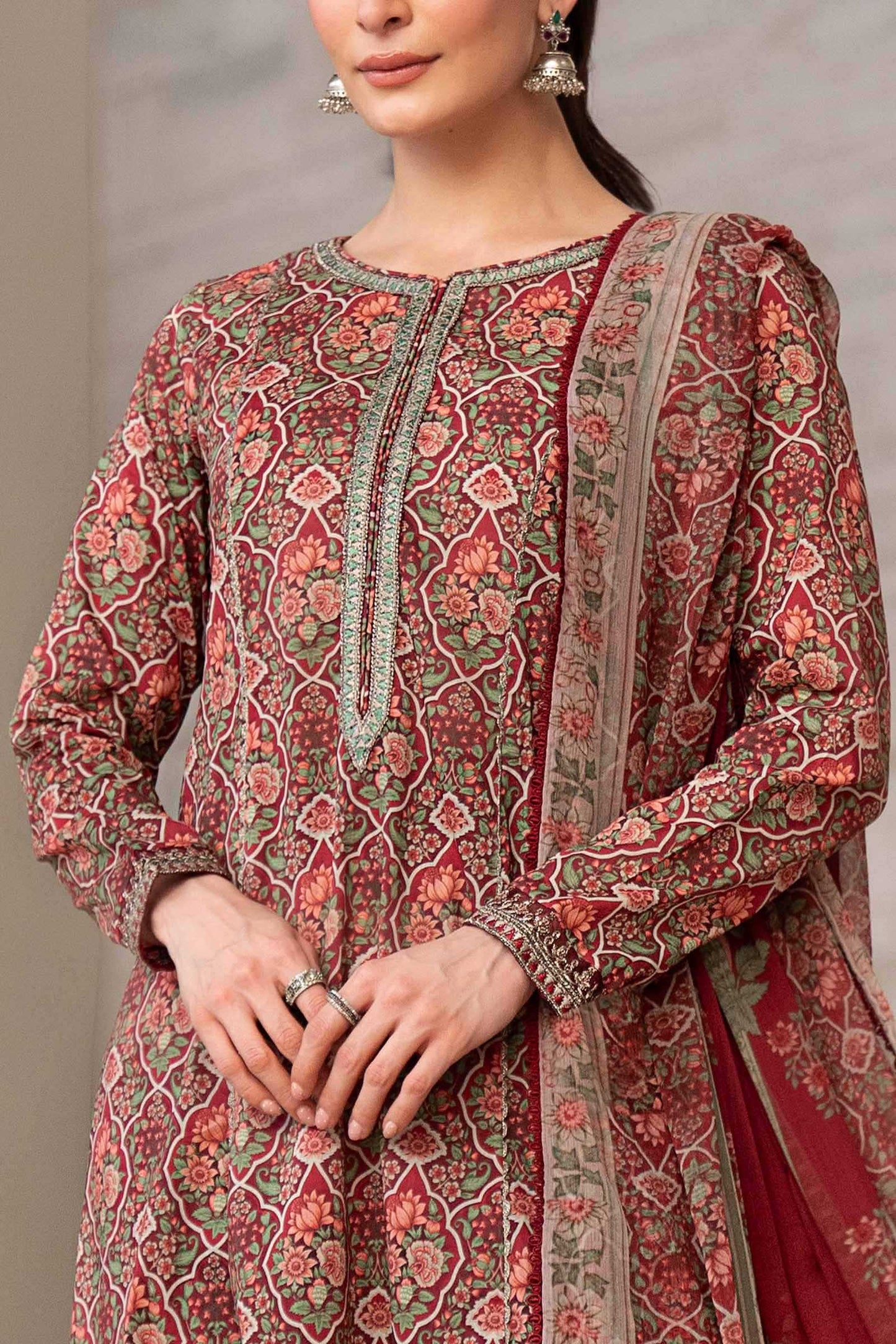 3 Piece Embroidered Lawn Suit