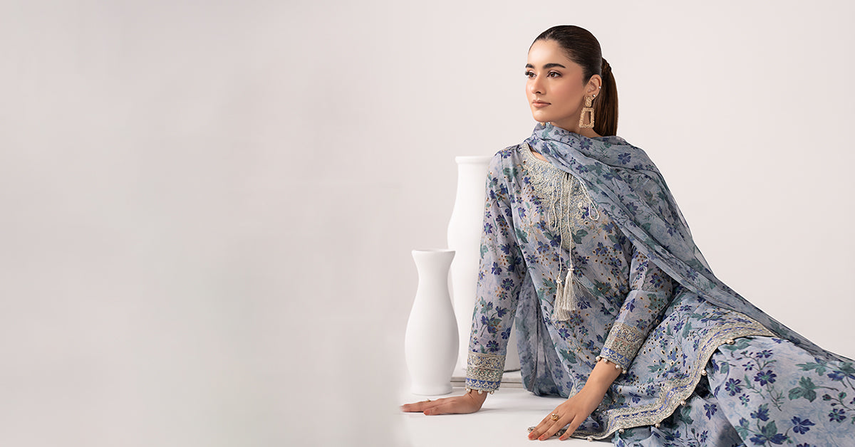 3 Piece Embroidered Lawn Suit