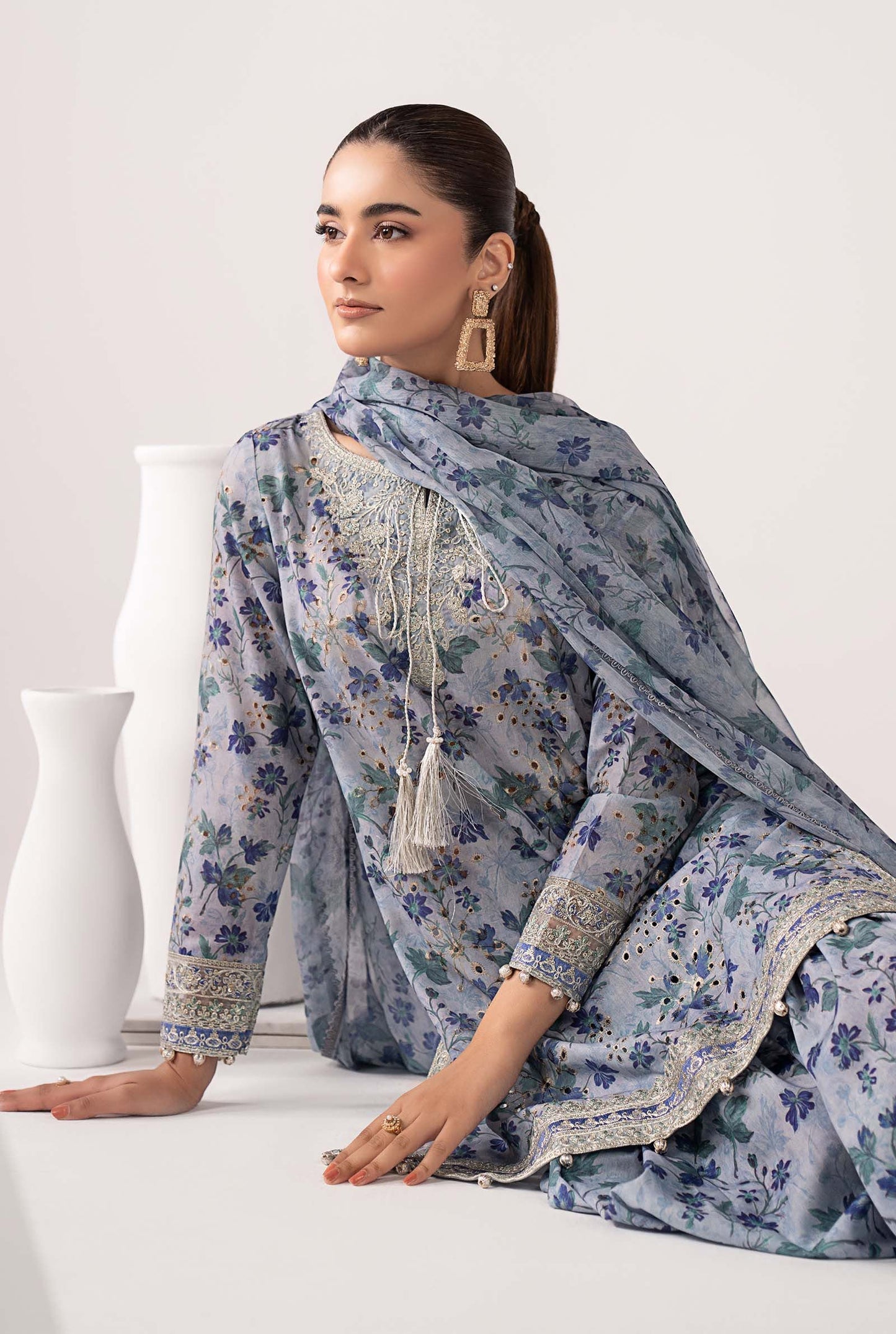 3 Piece Embroidered Lawn Suit