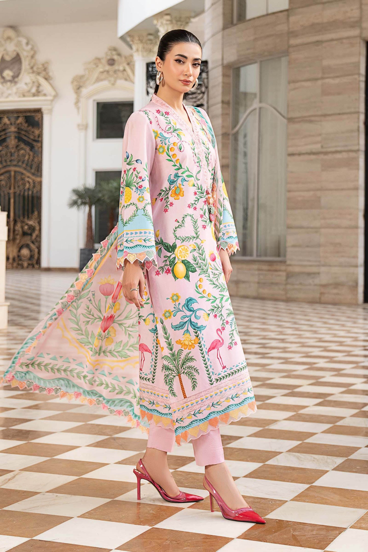 3 Piece Embroidered Lawn Suit