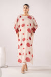 2 Piece Embroidered Raw Silk Suit