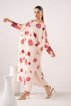2 Piece Embroidered Raw Silk Suit