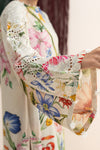 3 Piece Embroidered Raw Silk Suit