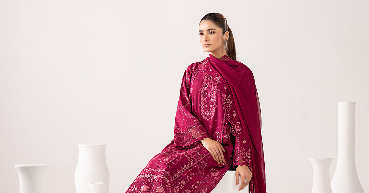 3 Piece Embroidered Lawn Suit
