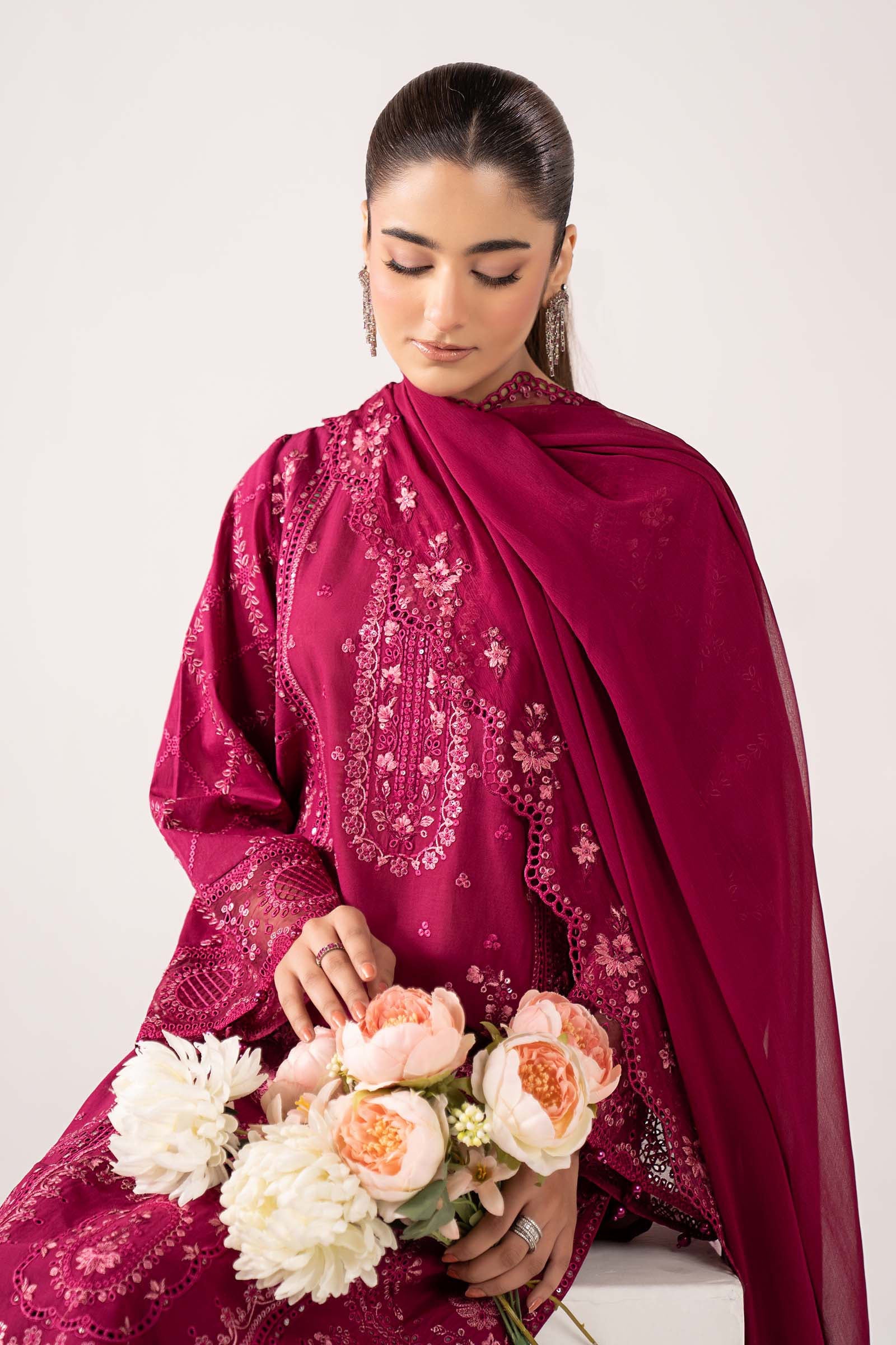 3 Piece Embroidered Lawn Suit