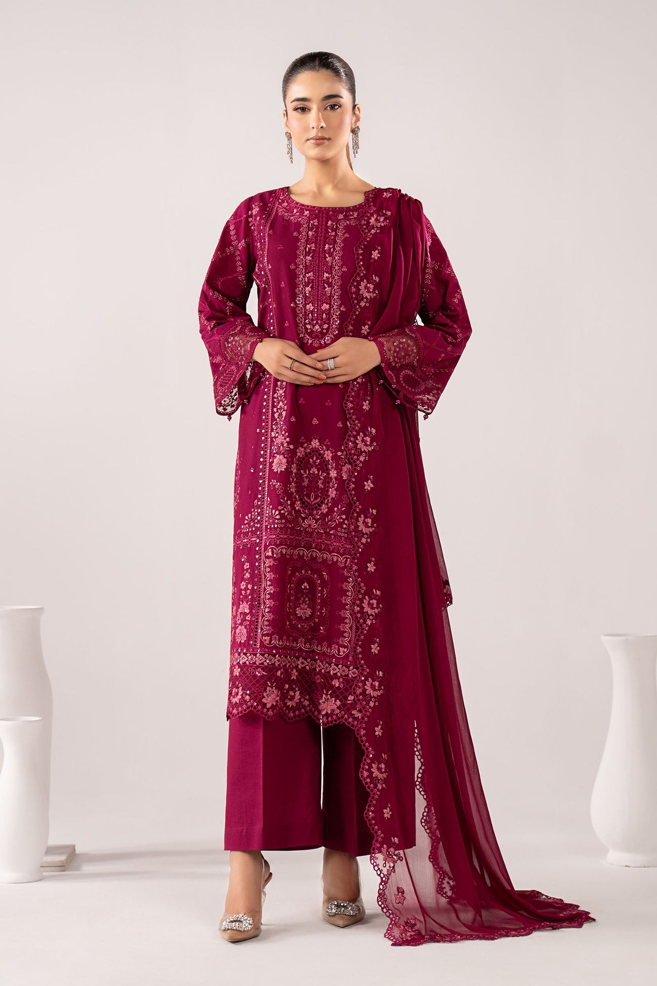 3 Piece Embroidered Lawn Suit