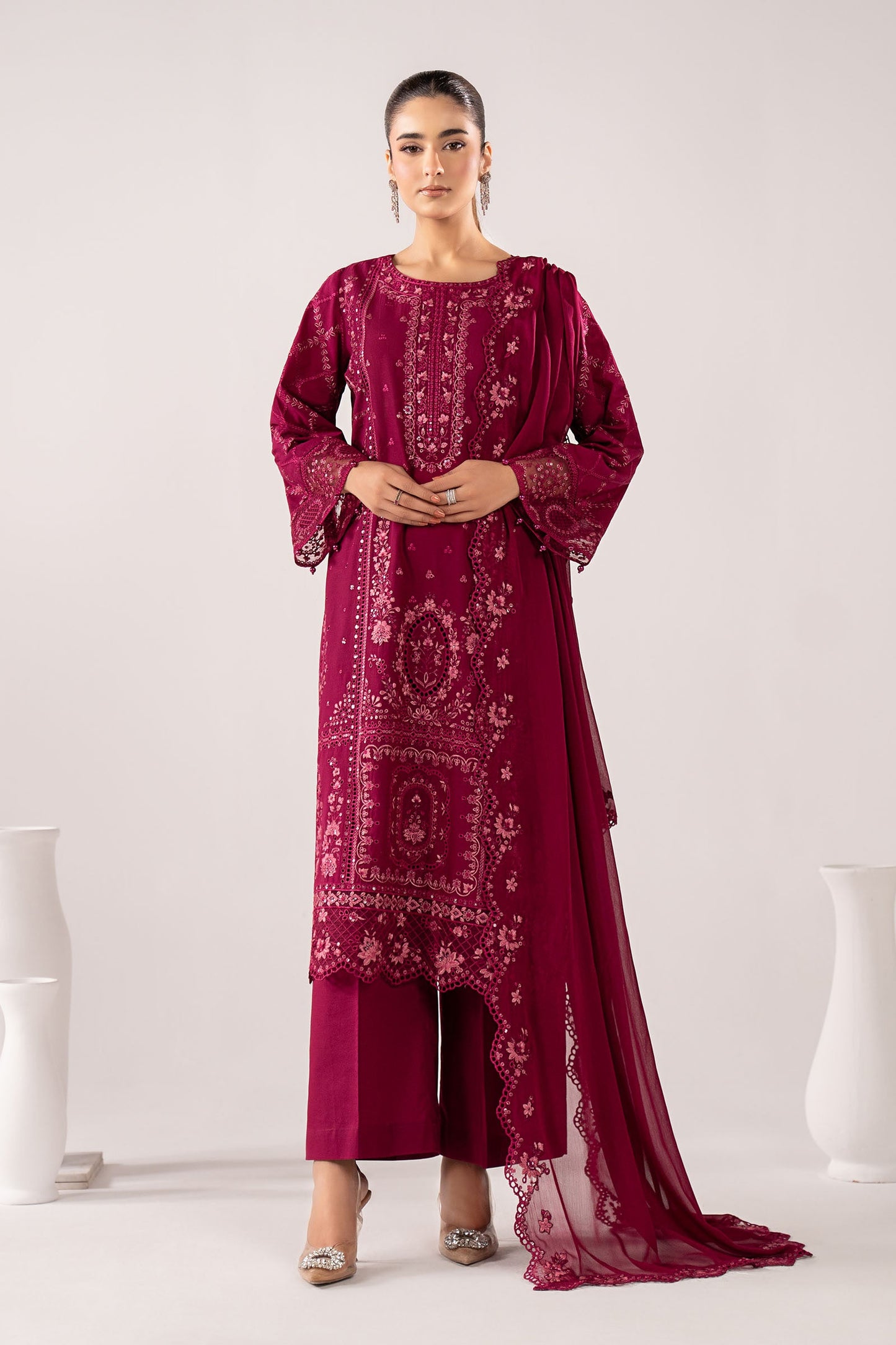 3 Piece Embroidered Lawn Suit