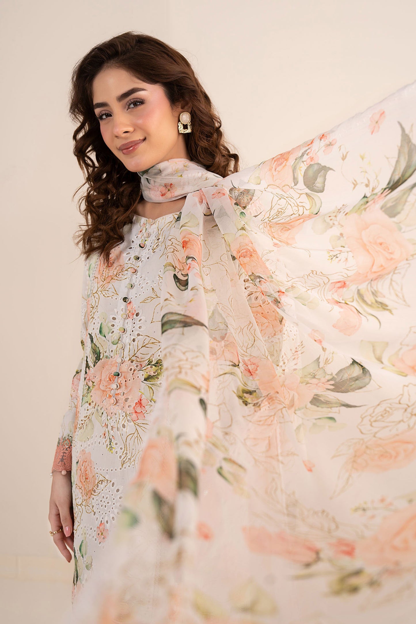 3 Piece Embroidered Lawn Suit