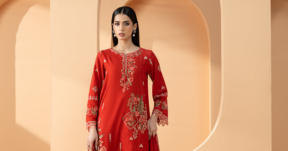 3 Piece Embroidered Lawn Suit