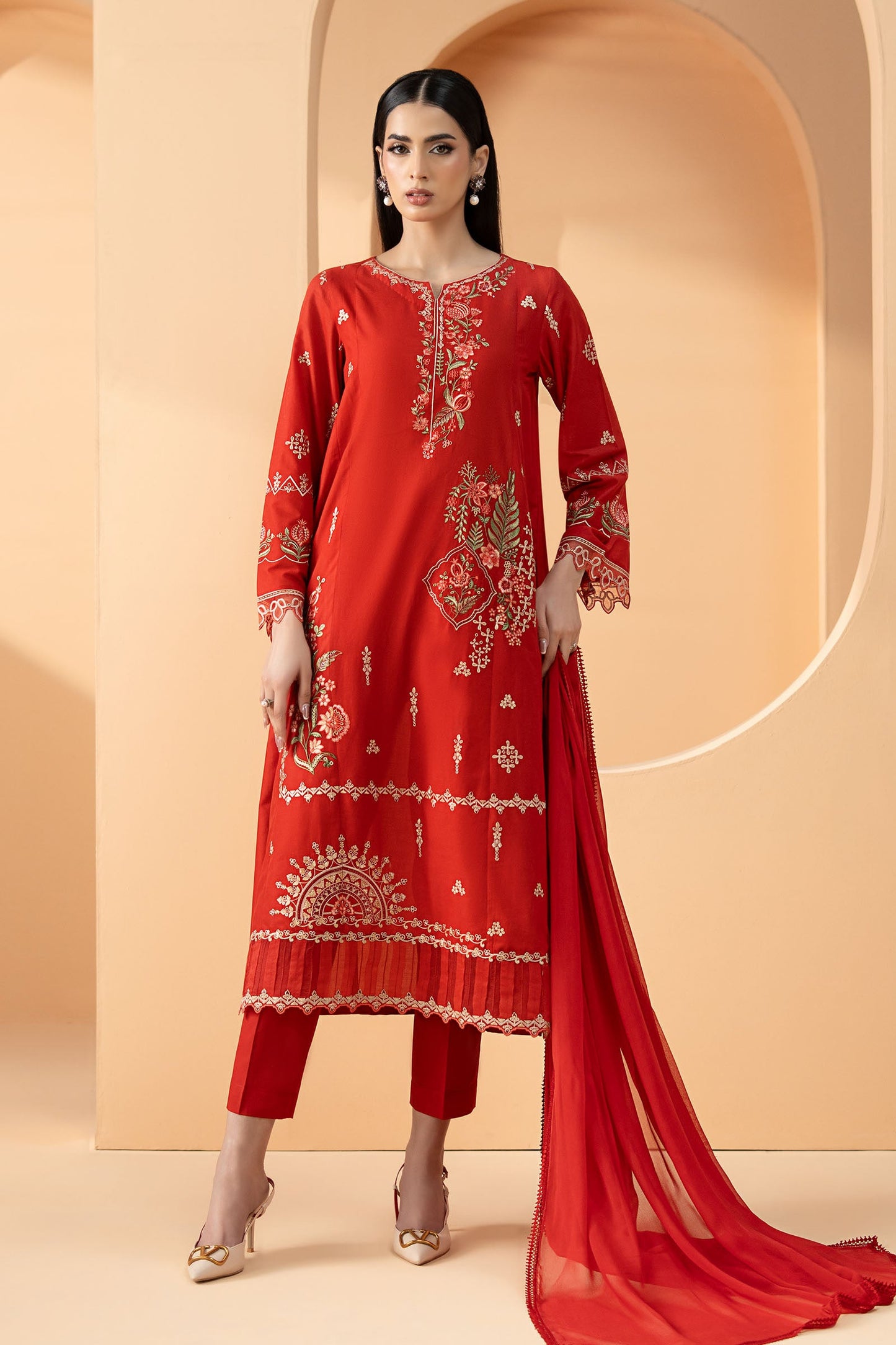 3 Piece Embroidered Lawn Suit