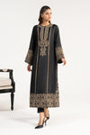 2 Piece Embroidered Raw Silk Suit