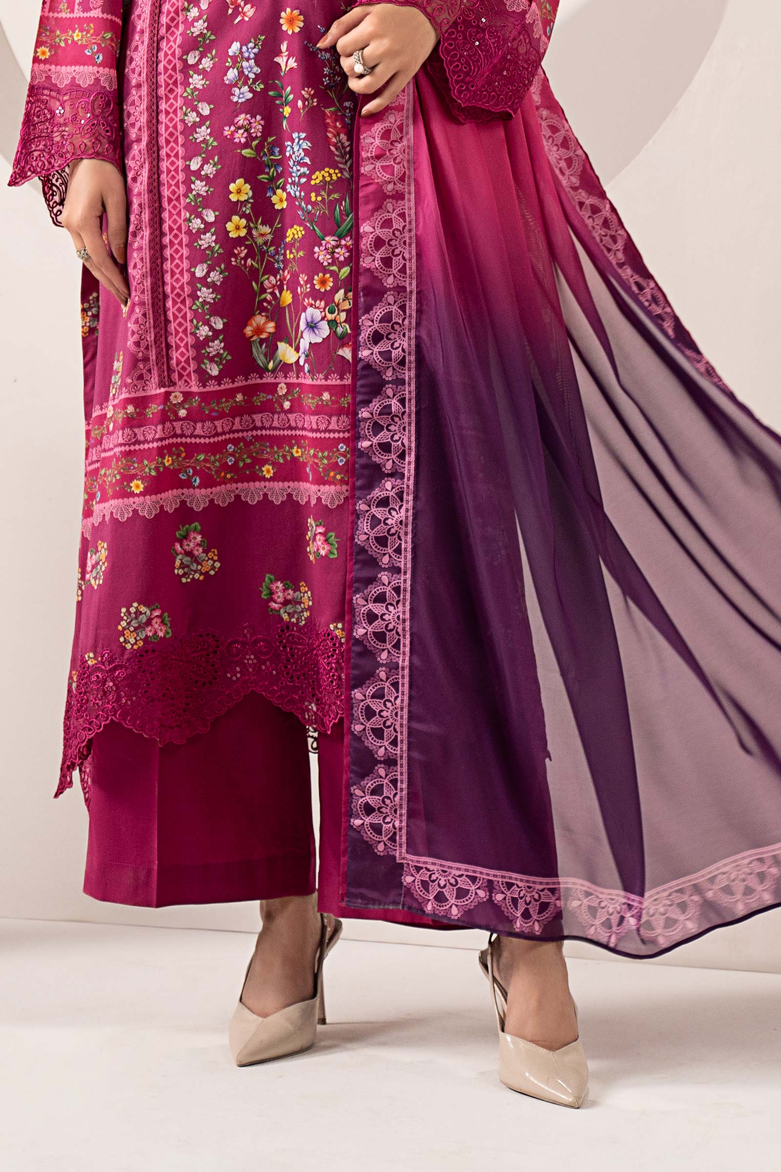 3 Piece Embroidered Lawn Suit
