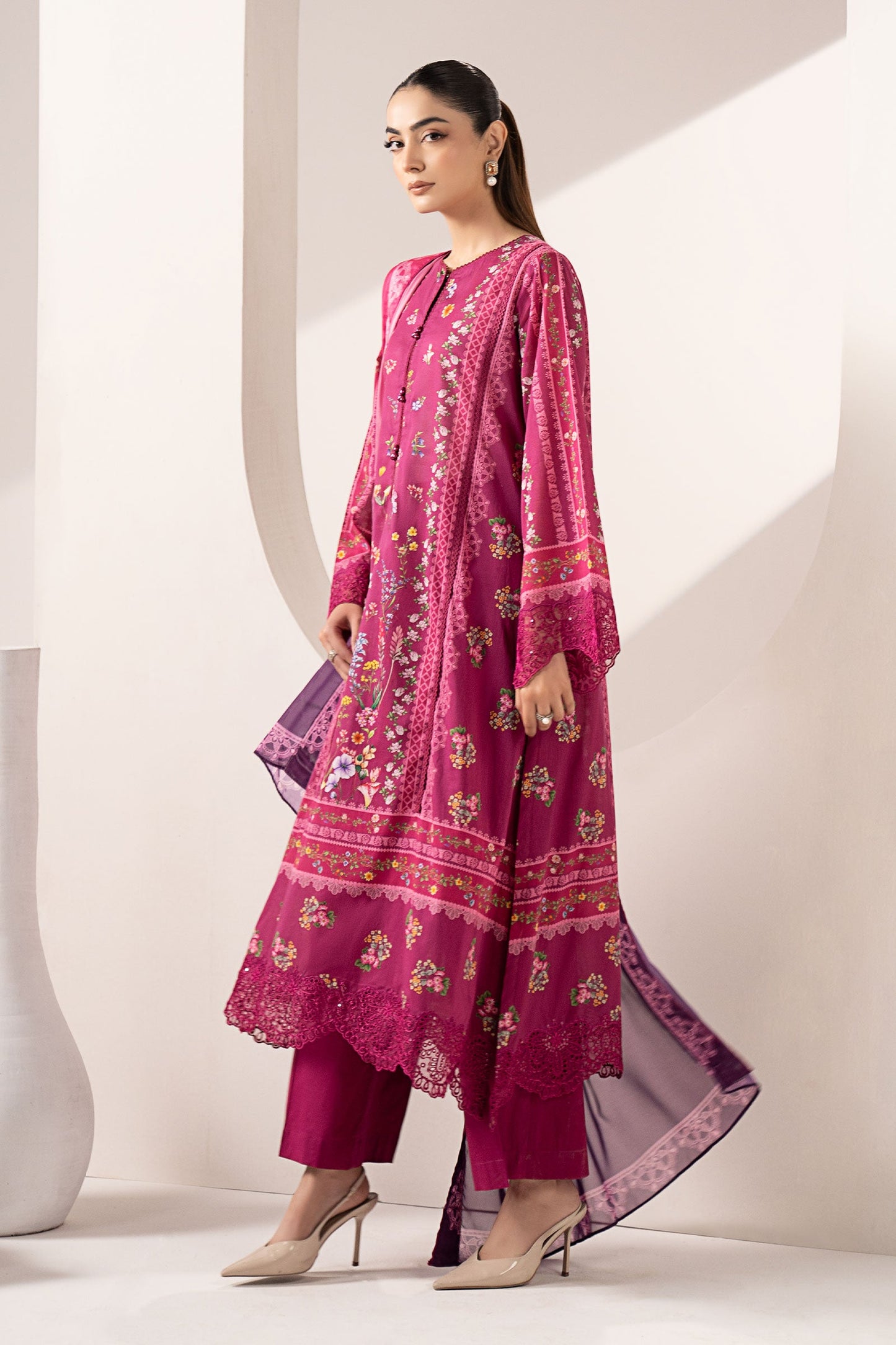 3 Piece Embroidered Lawn Suit