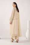 3 Piece Embroidered Raw Silk Suit