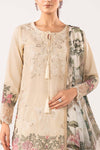 3 Piece Embroidered Dobby Lawn Suit