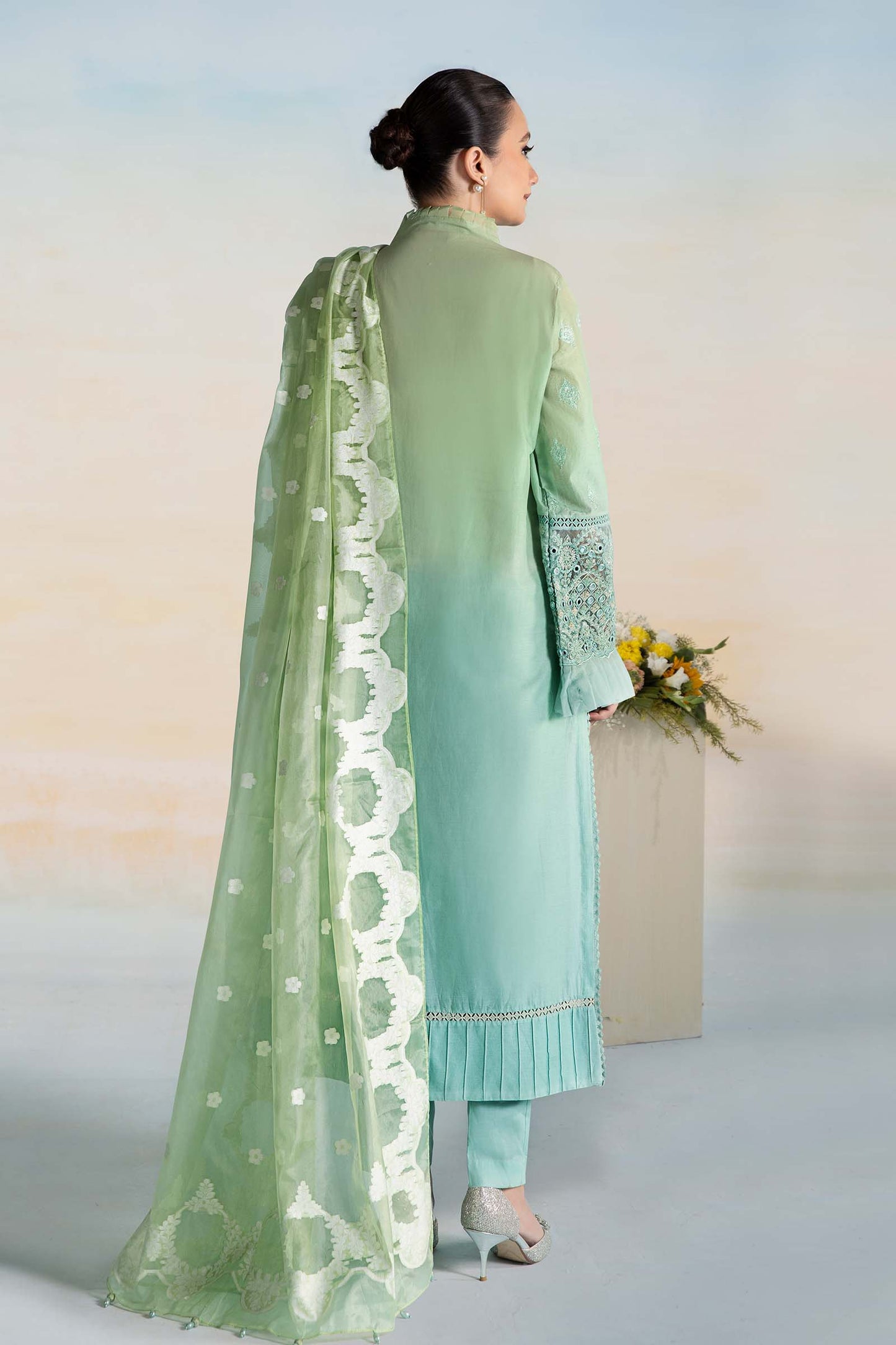 3 Piece Dyed Lawn Suit