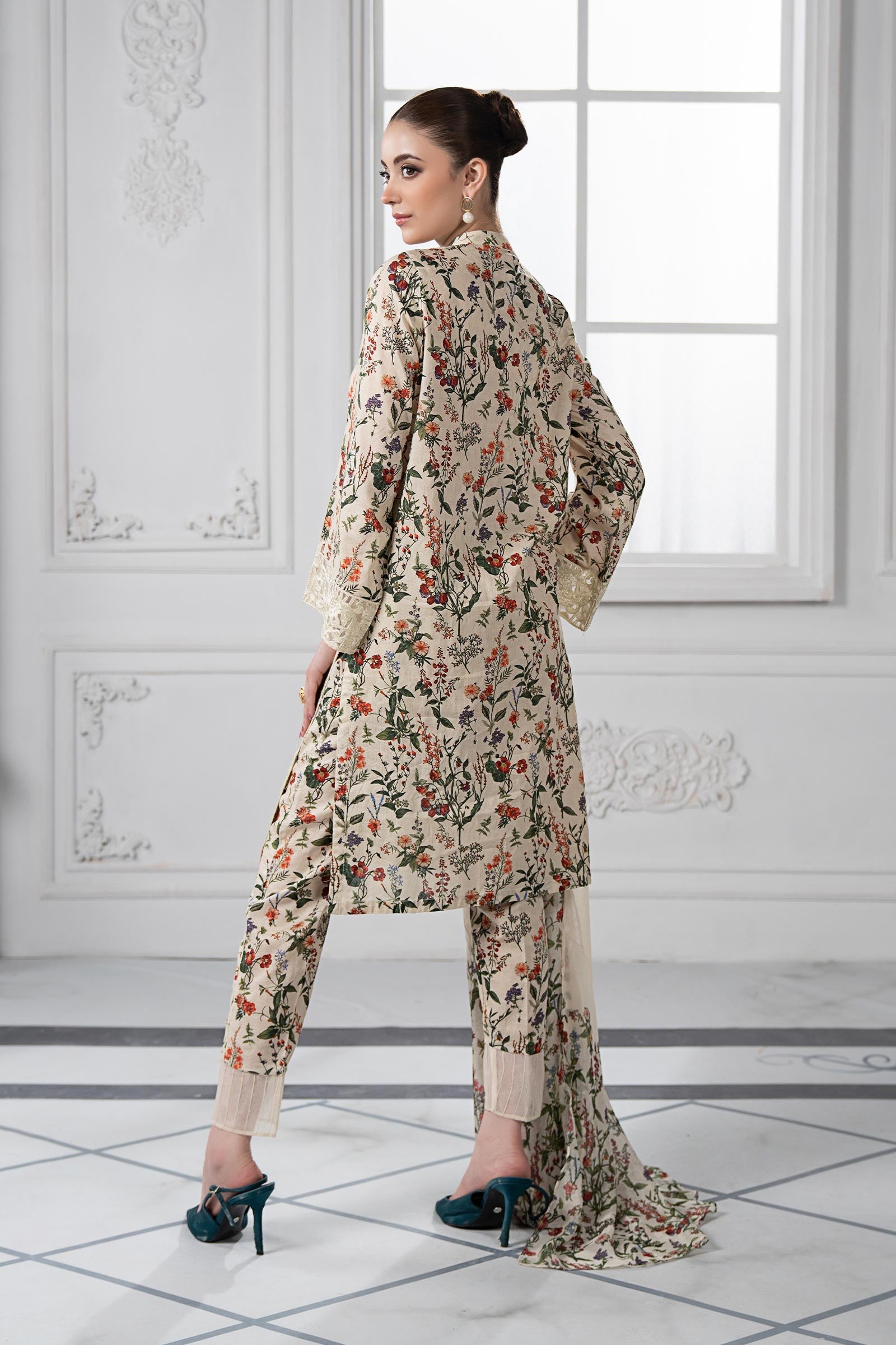 3 Piece Embroidered Suit