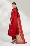 3 Piece Embroidered Cotton Net Suit