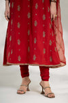 3 Piece Embroidered Cotton Net Suit