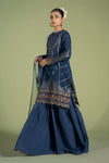 3 Piece Embroidered Jacquard Broshia Suit
