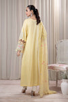 3 Piece Embroidered Self Jacquard Suit