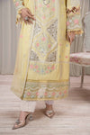 3 Piece Embroidered Self Jacquard Suit