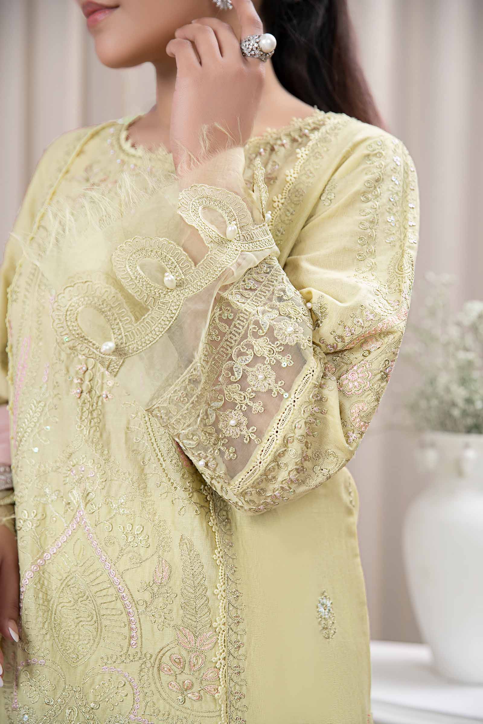 3 Piece Dyed Self Jacquard Suit