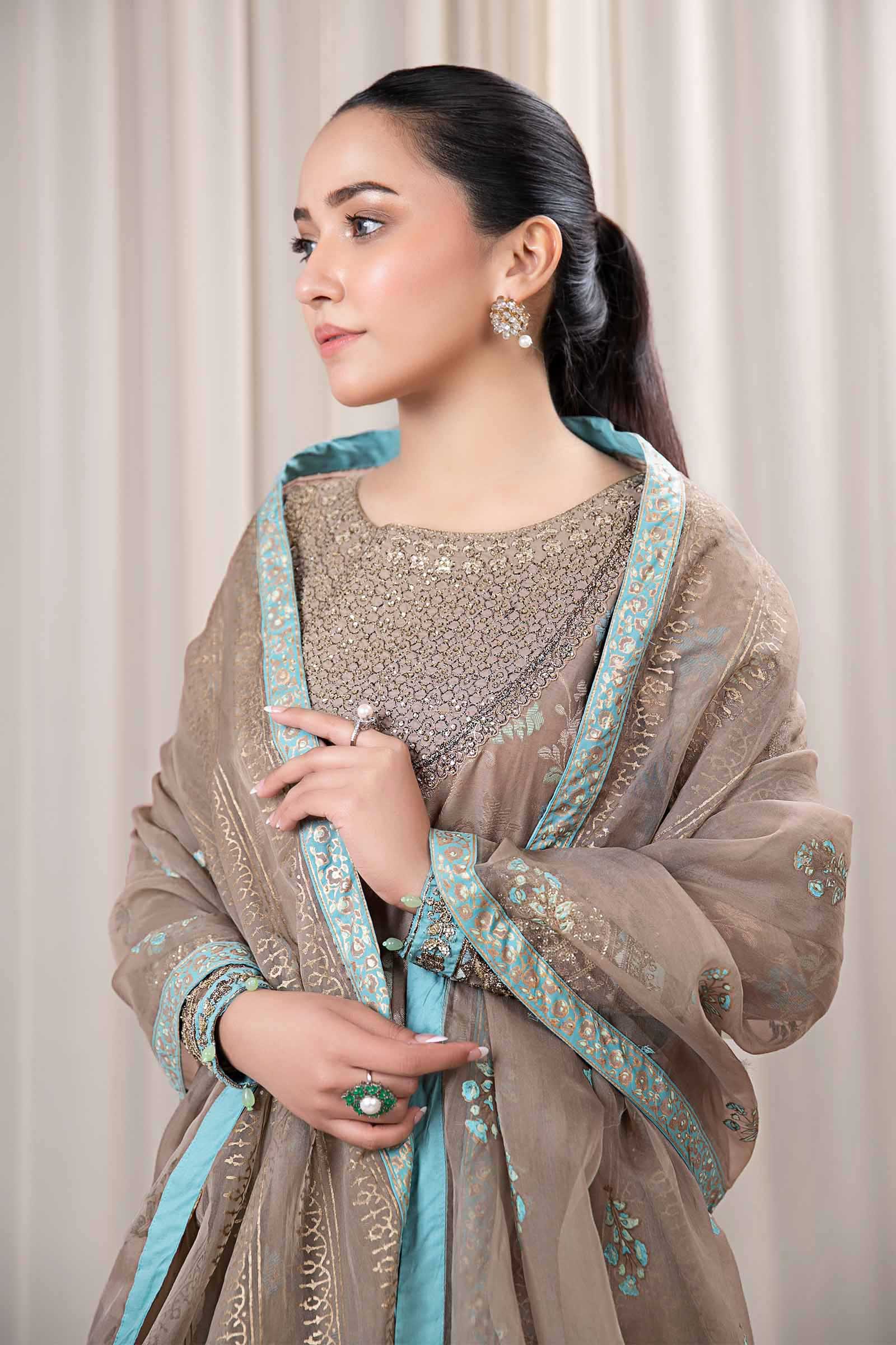 3 Piece Dyed Jacquard Broshia Suit