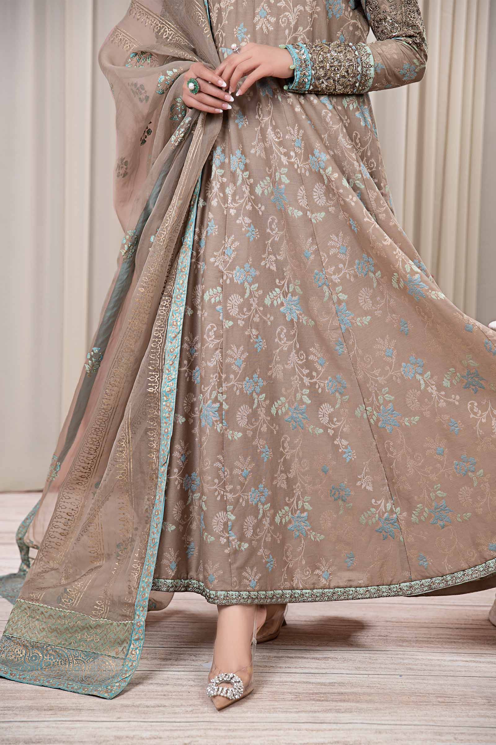 3 Piece Dyed Jacquard Broshia Suit