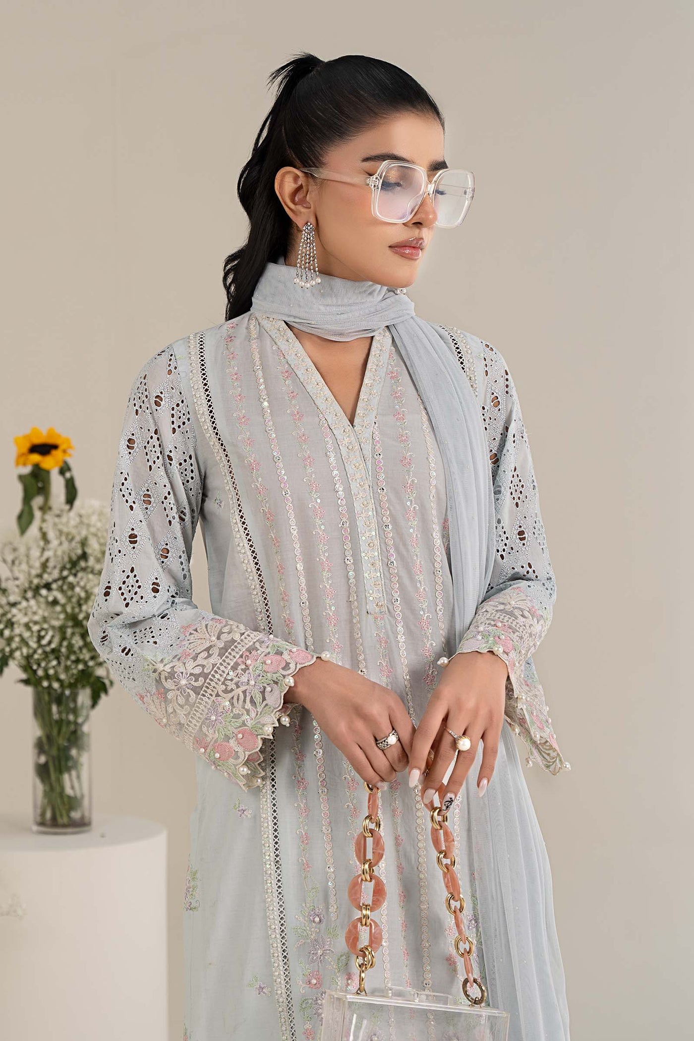 3 Piece Embroidered Lawn Suit