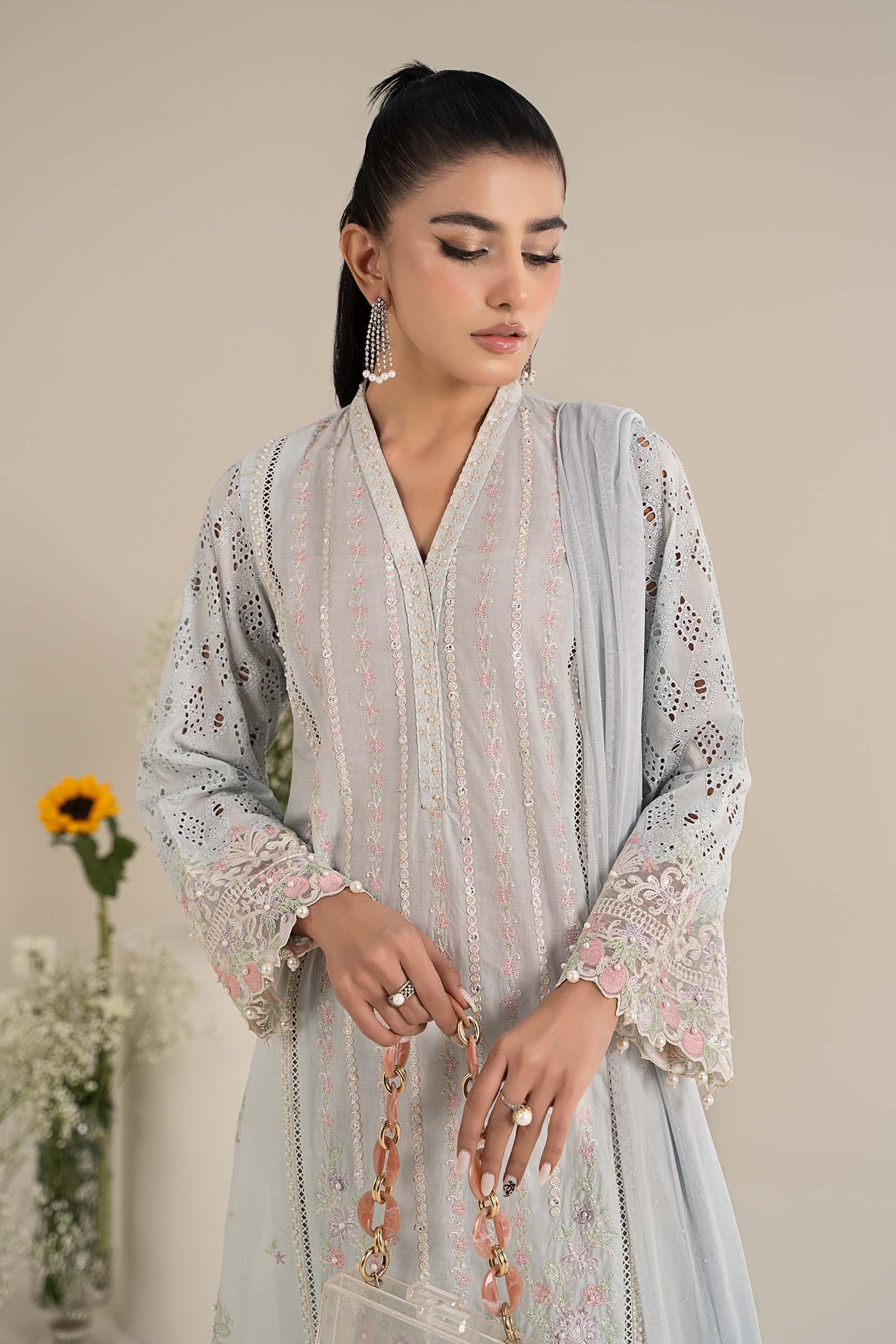 3 Piece Embroidered Lawn Suit