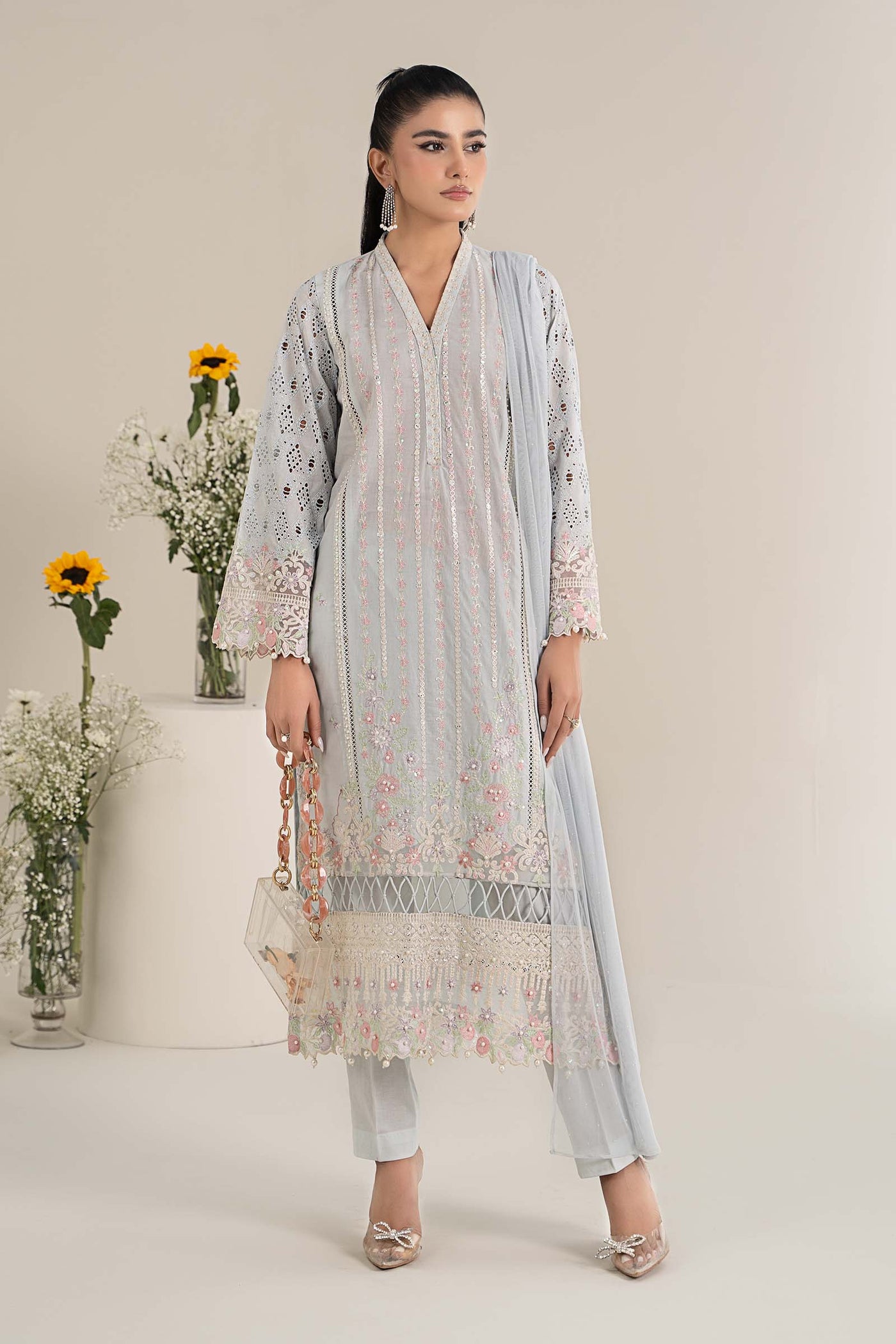 3 Piece Embroidered Lawn Suit