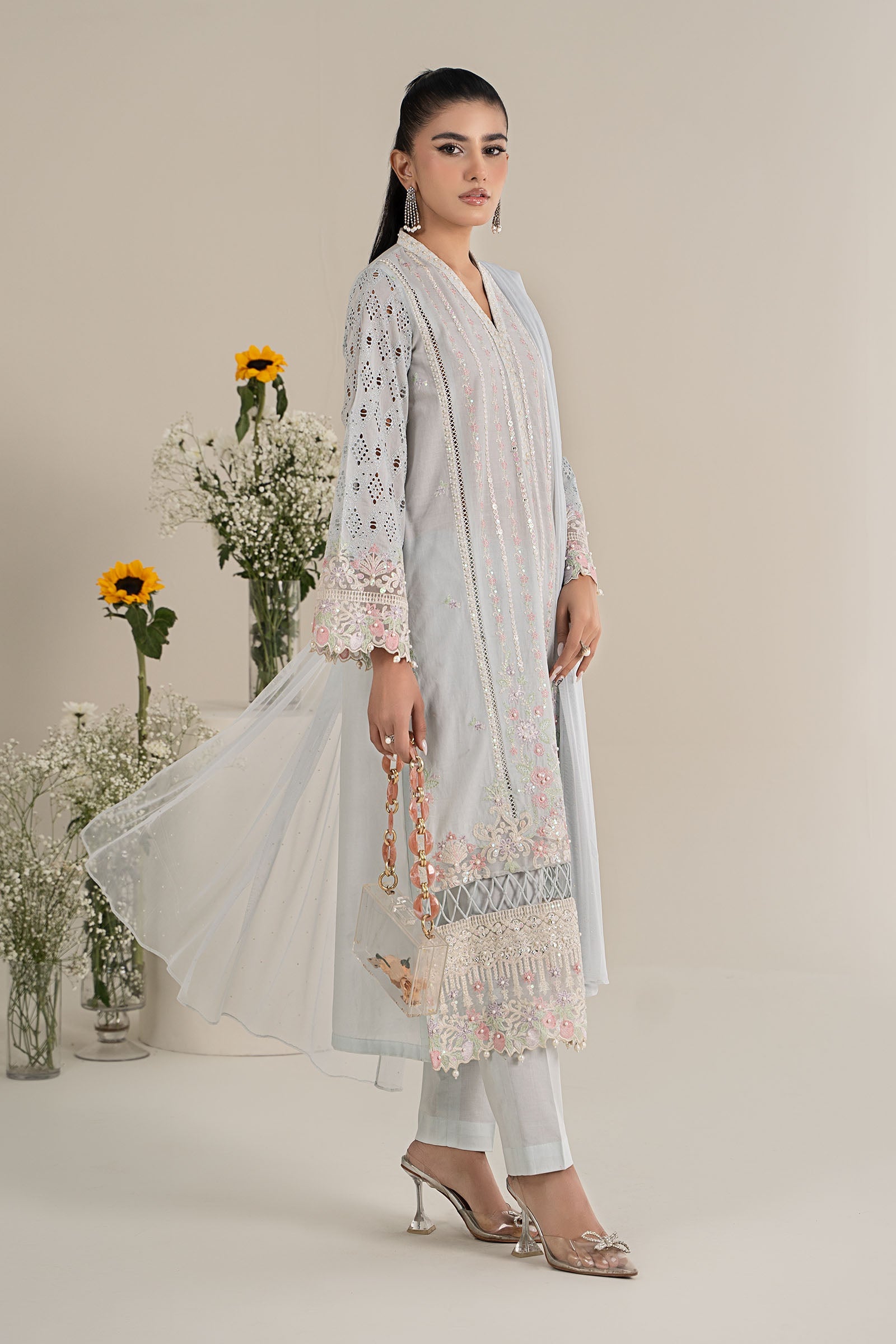 3 Piece Embroidered Lawn Suit