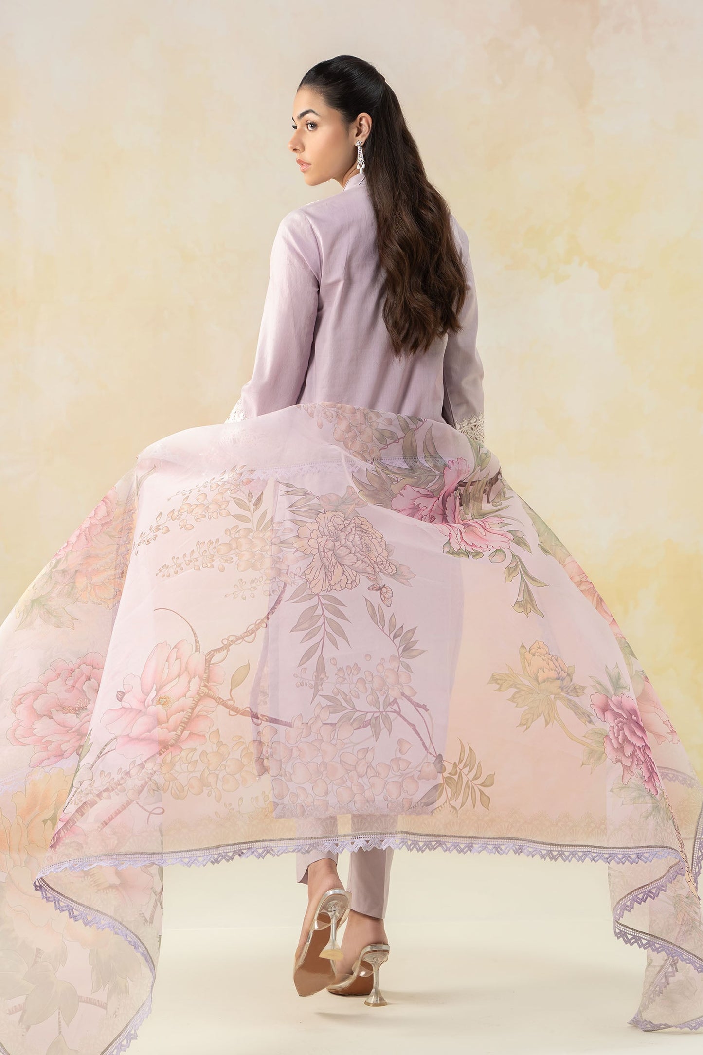 3 Piece Embroidered Dobby Lawn Suit
