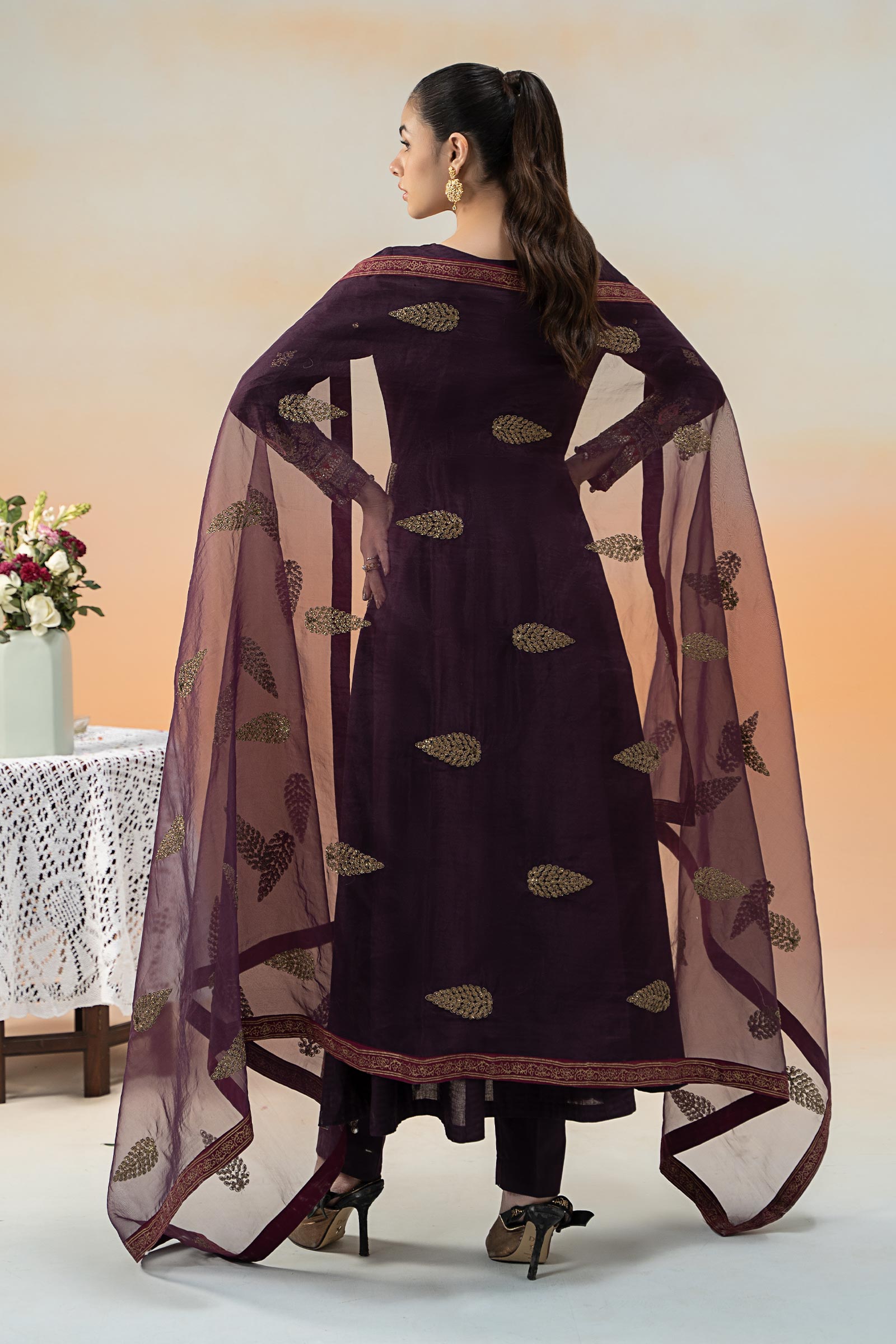 3 Piece Embroidered Doby Lawn Suit