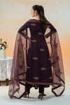 3 Piece Embroidered Doby Lawn Suit