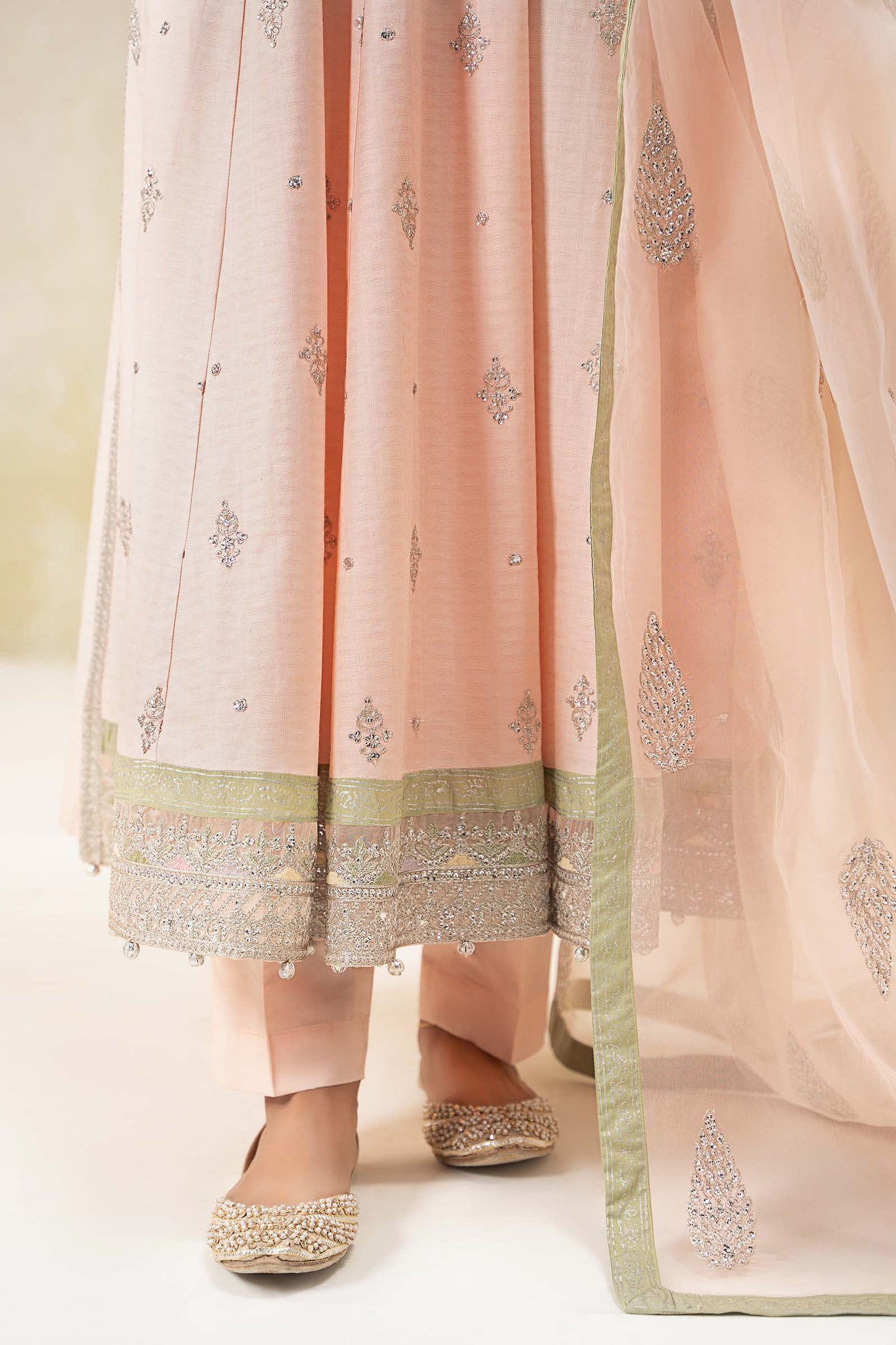 3 Piece Embroidered Doby Lawn Suit