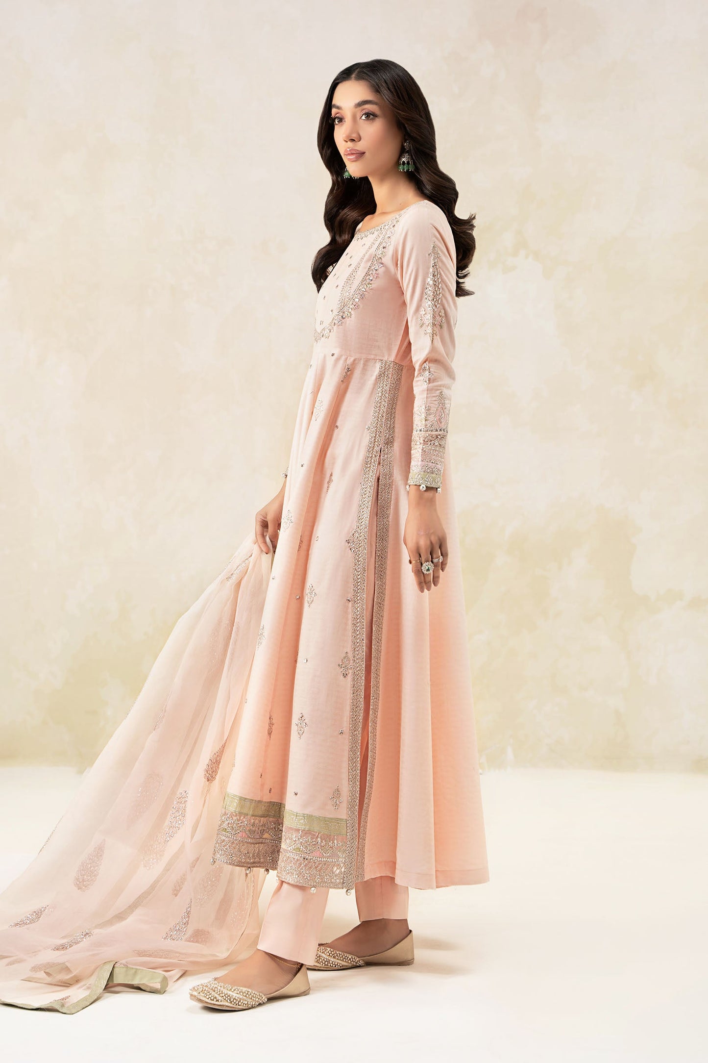 3 Piece Embroidered Doby Lawn Suit