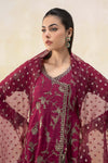 3 Piece Embroidered Paper Cotton Suit