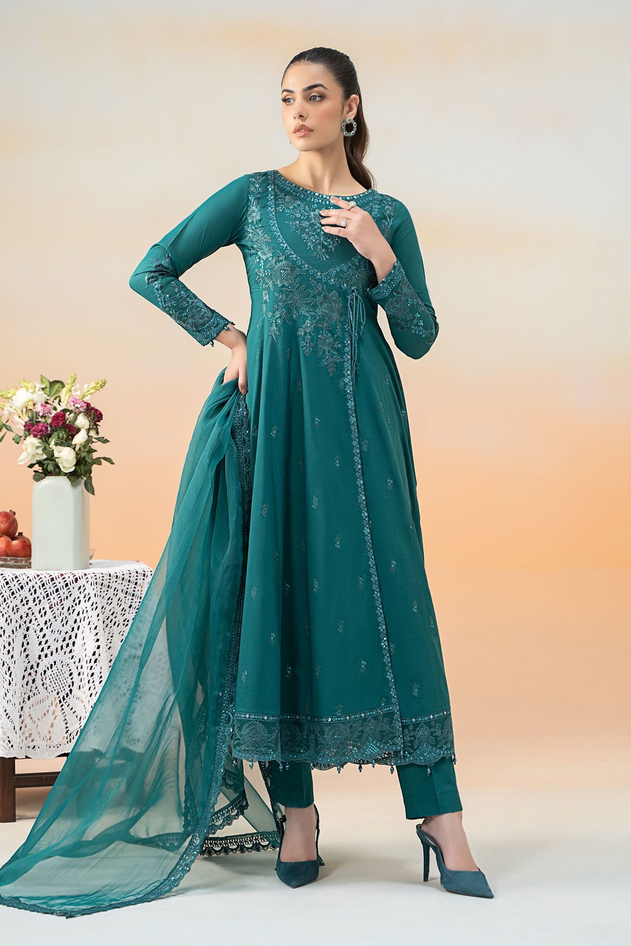 3 Piece Embroidered Lawn Suit