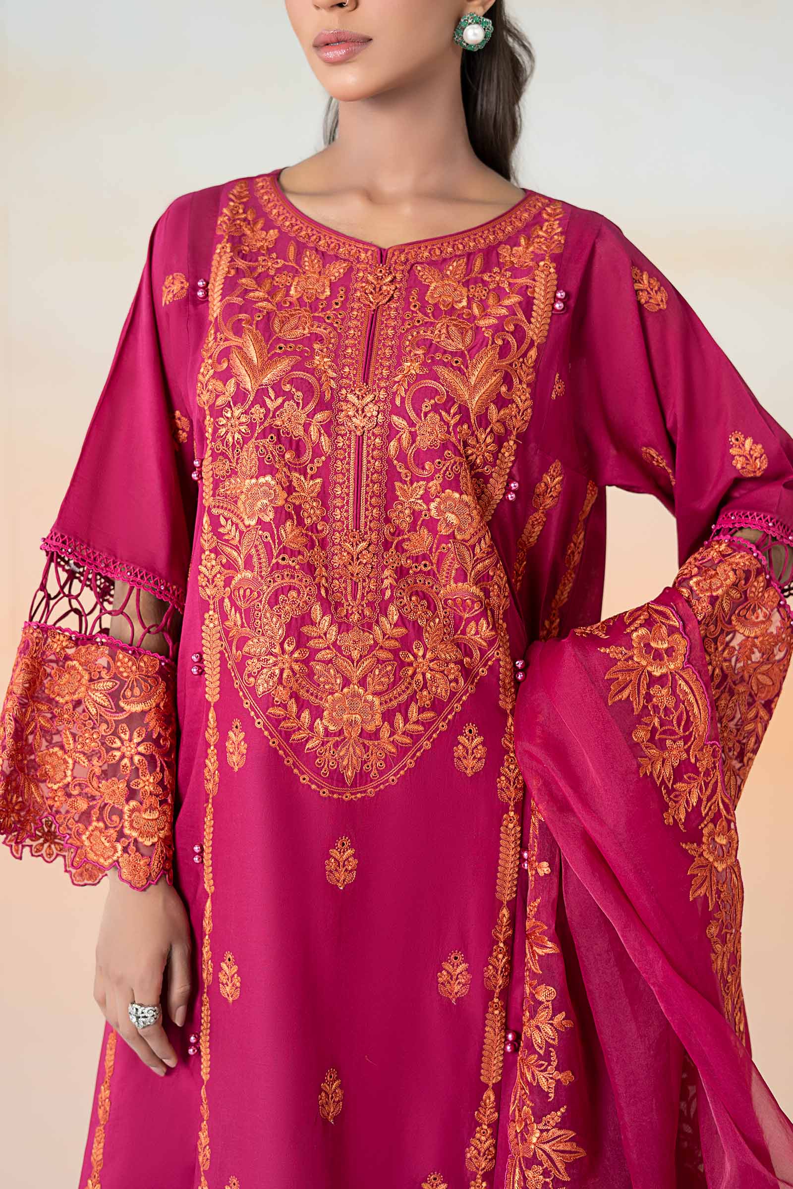 3 Piece Embroidered Lawn Suit