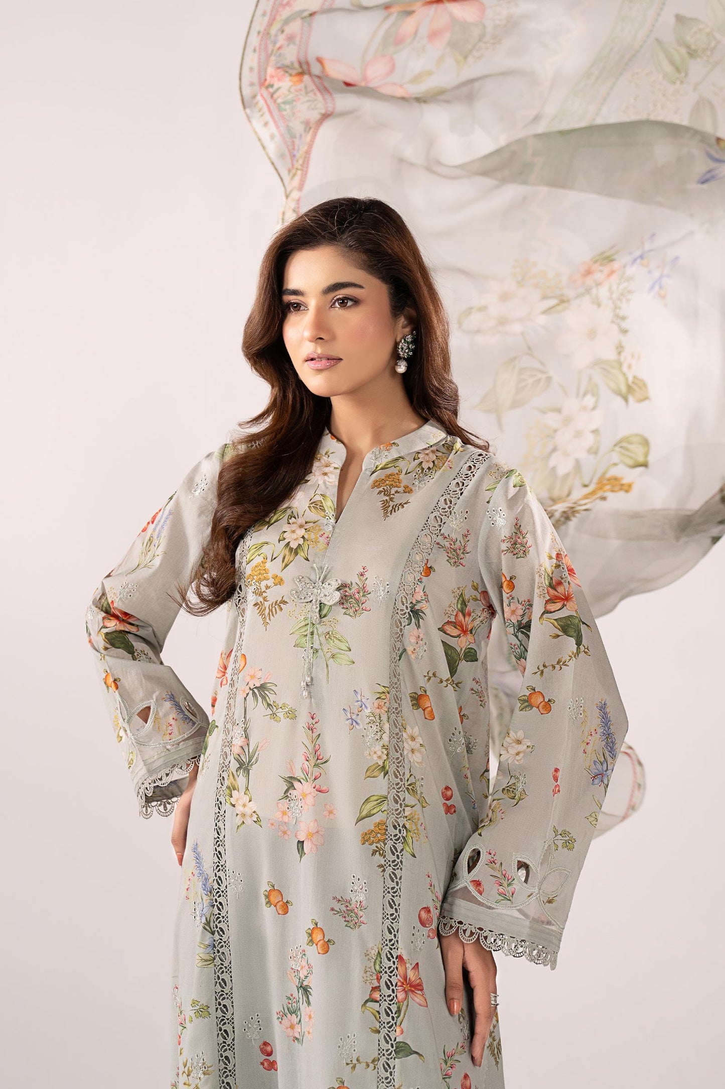 3 Piece Embroidered Lawn Suit