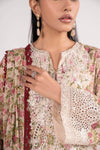 3 Piece Embroidered Net Suit