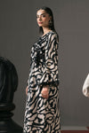 2 Piece Embroidered Raw Silk Suit