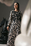 2 Piece Embroidered Raw Silk Suit