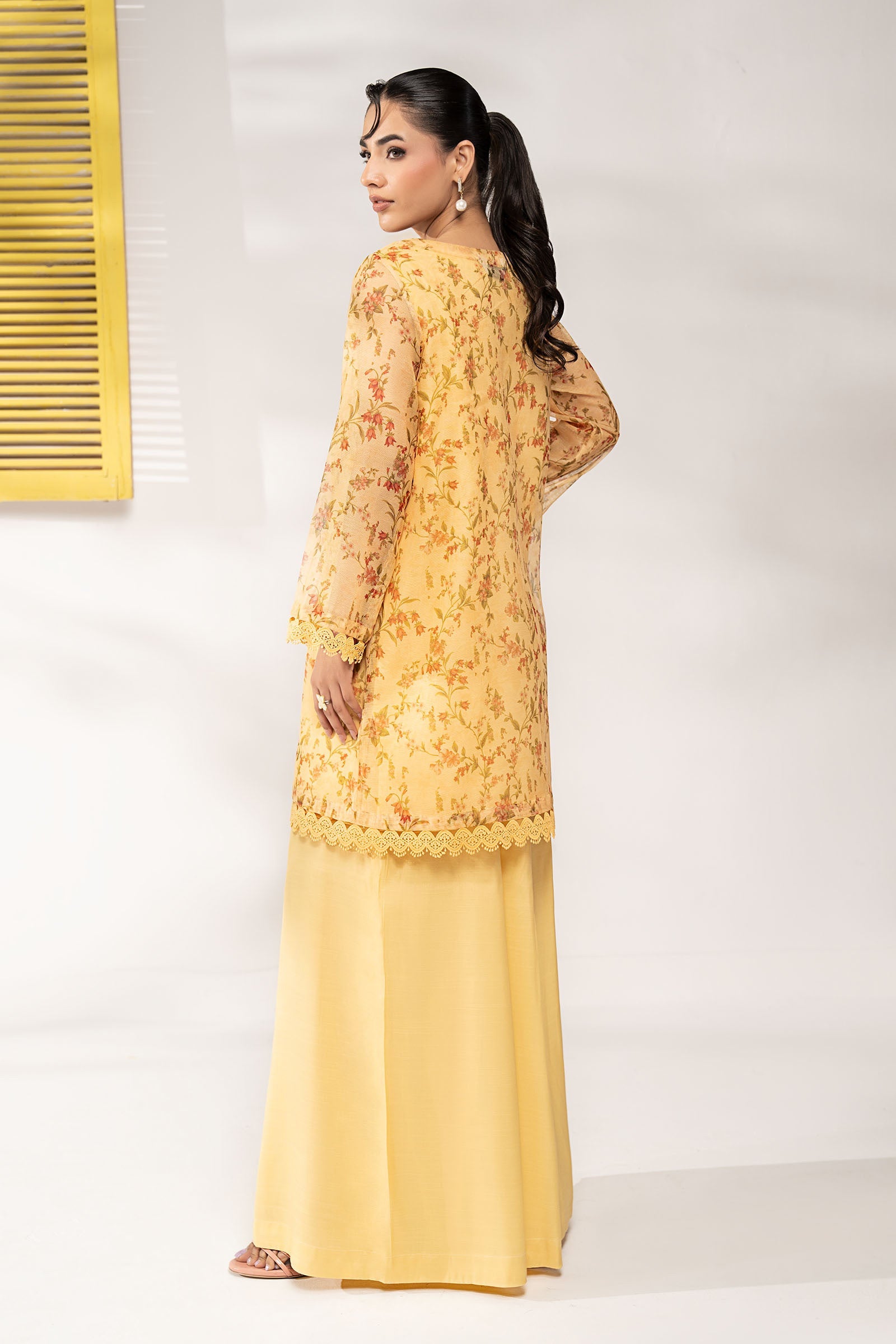 3 Piece Embroidered Cotton Net Suit