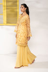 3 Piece Embroidered Cotton Net Suit
