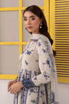 3 Piece Embroidered Pk Raw Silk Suit